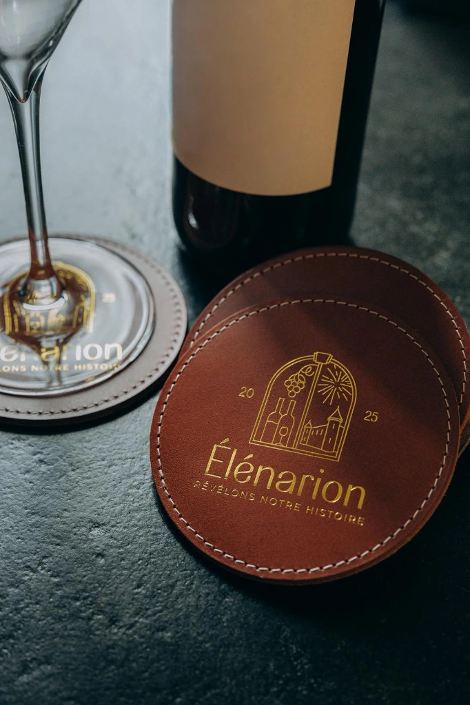 Lot de 4 Sous-Verres Élénarion – "Révélons Notre Histoire"