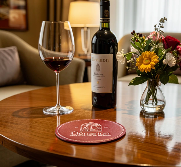 Sous-verre cuir Élénarion